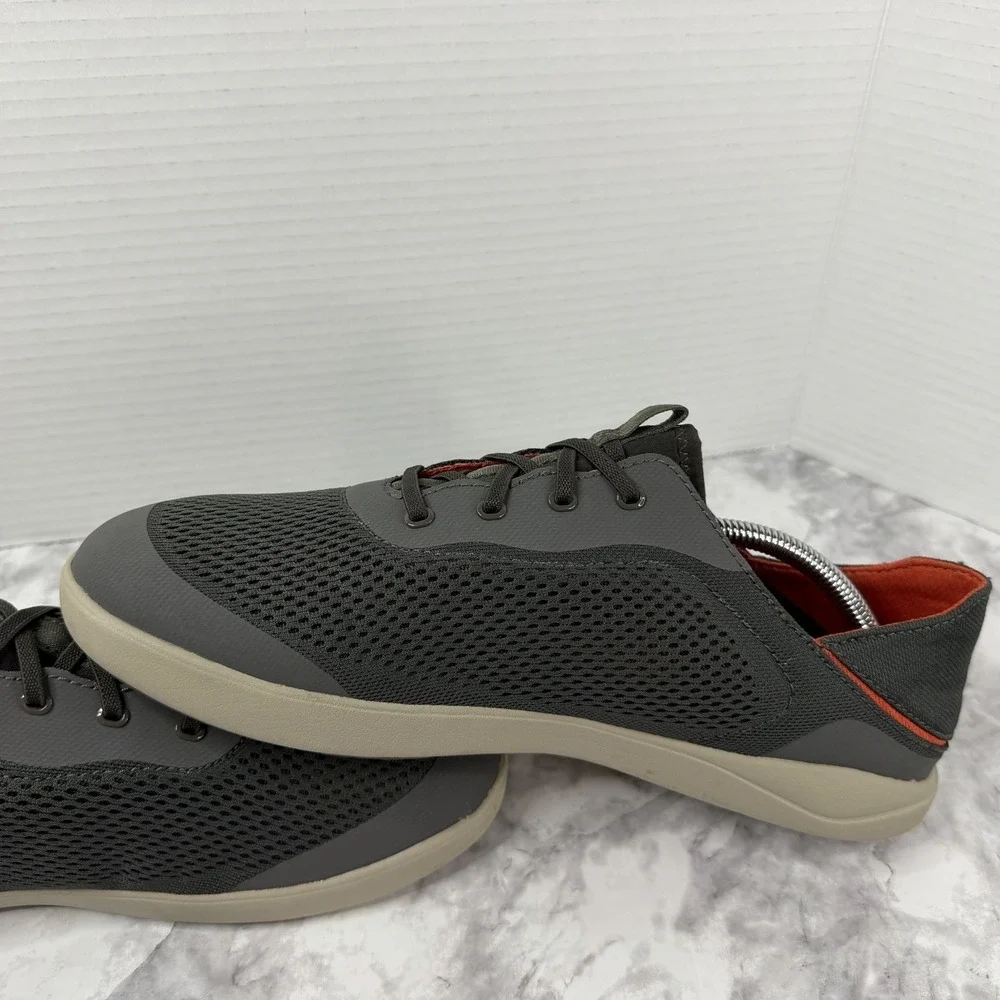 OluKai Moku Pae Men's Gray Mesh Water Boat Shoes Sneakers US 10.5